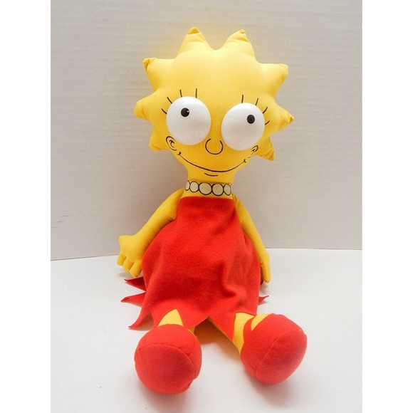 The Simpsons Lisa Simpson Collectible Dan-Dee Plush Stuffed Rag Doll Groening - Picture 1 of 12